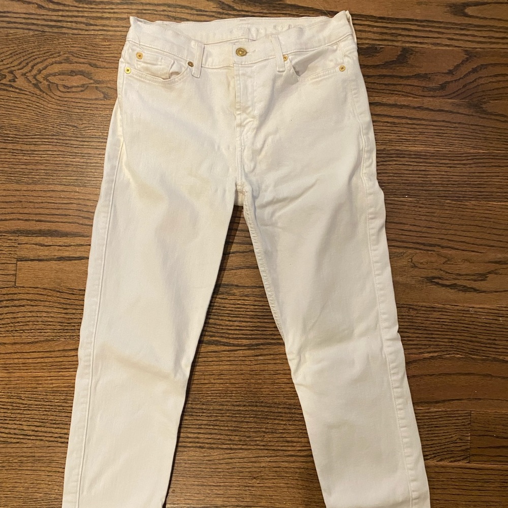 7 for all mankind jeans Roxanne white jeans